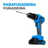 Furadeira Parafusadeira 36v + 2 Baterias + Maleta Acessórios - 5