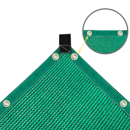 Tela Sombrite Decorativa Verde 4m X 3m Bainha e Ilhós a Cada 50cm - 1