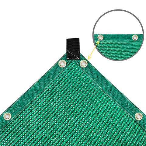 Tela Sombrite Decorativa Verde 4m X 3m Bainha e Ilhós a Cada 50cm