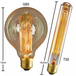 Kit/4 Lustre Pendente Luminária Md-4149 Suporte para Lâmpada / Não Inclusa - 4