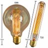 Kit/4 Lustre Pendente Luminária Md-4149 Suporte para Lâmpada / Não Inclusa - 4