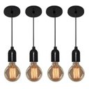 Ver imagem 1 de Kit/4 Lustre Pendente Luminária Md-4149 Suporte para Lâmpada / Não Inclusa