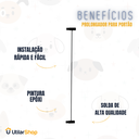 Ver imagem 3 de Prolongador Extensor para Portão Pet 68cm de Altura Extensor de 05cm Preto Itagold