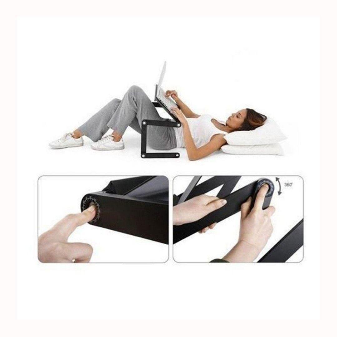 Mesa Notebook Suporte com Cooler Mouse Pad Articulado Laptop - 4