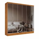 Ver imagem 5 de Guarda-roupa Casal 6 Portas Reflecta 4 Gavetas Atenas Yescasa