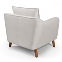 Ver imagem 2 de Poltrona Hórus Tecido Linho Cru