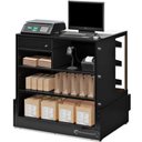 Ver imagem 2 de Vitrine Neutra Aberta com Caixa Conveniência Gourmet Mgex100 Gelopar Balcão Seco Preto Bivolt