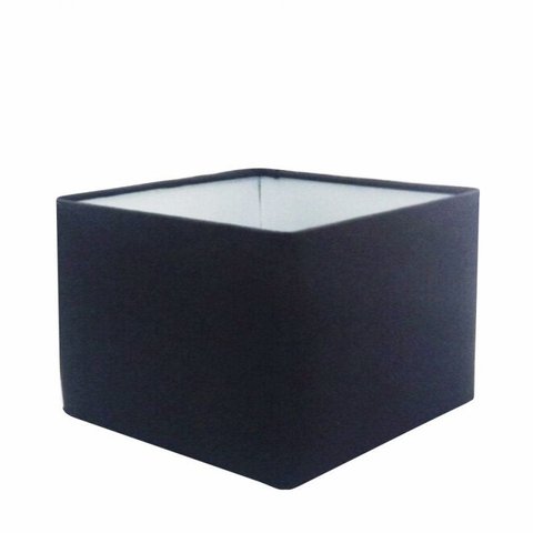 Cupula em Tecido Quadrada Abajur Luminária CP-25/35x35cm Preto