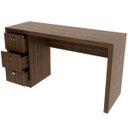 Ver imagem 3 de Mesa para Escritório Reversível 136 Cm 3 Gavetas Nogal