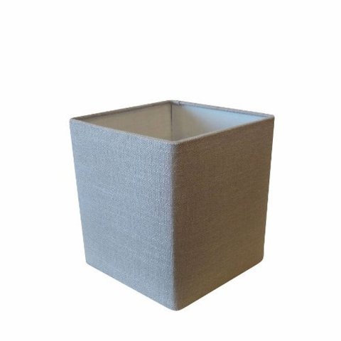 Cupula em Tecido Quadrada Abajur Luminária CP-4224 16/16x16cm Cinza