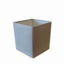 Ver imagem 1 de Cupula em Tecido Quadrada Abajur Luminária CP-4224 16/16x16cm Cinza