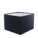 Ver imagem 1 de Cupula em Tecido Quadrada Abajur Luminária CP-4270 30/35x35cm Preto