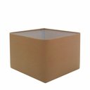 Ver imagem 1 de Cupula em Tecido Quadrada Abajur Luminária CP-4270 30/35x35cm Palha