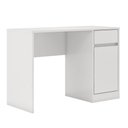 Ver imagem 3 de Escrivaninha Amora Moderno 1 Gaveta MDP 109cm Branco Demóbile