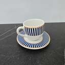 Ver imagem 6 de Conjunto Xícaras Café 80ml - Branco Arte Azul 80ml.