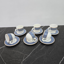 Ver imagem 4 de Conjunto Xícaras Café 80ml - Branco Arte Azul 80ml.