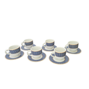 Ver imagem 1 de Conjunto Xícaras Café 80ml - Branco Arte Azul 80ml.