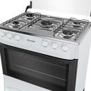 Ver imagem 5 de Fogão 5 Bocas a Gás Mueller com Acendimento Automático e Forno 81,6l Branco Bivolt - Mfi5bb