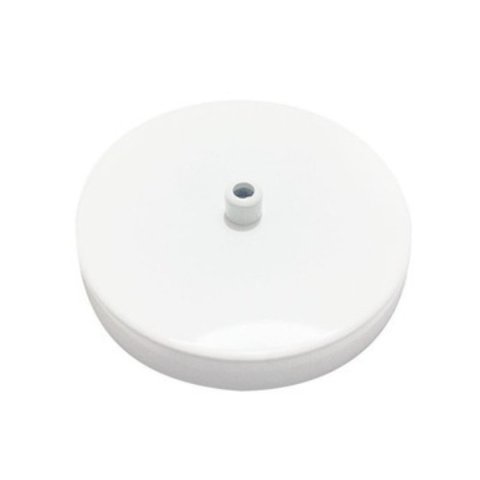 Kit/4 Canopla Lustre Pendente Cilindrica Md-1004 11x1,2mm Branca