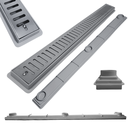 Ver imagem 3 de Ralo Linear 5x70 Inox Escamoteavel Coletor Raso 3cm Banheiro Cinza