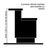Kit Banquetas Altas Modernas Línea Unidecor Champanhe Preto - 2