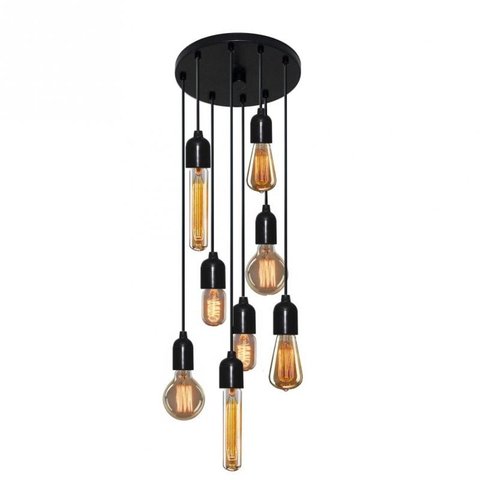 Lustre Pendente Luminária Retro Md-4162/8 Suporte para Lâmpada / Não Inclusa