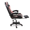 Cadeira Gamer Stillus Ergonômica com Apoio para Os Pés - Preto e Rosa - 5