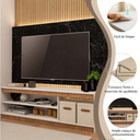Ver imagem 4 de Rack com Prateleira Viena 130cm para TV 50" Byhouse