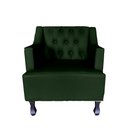 Ver imagem 2 de Sofá Divã + 2 Poltronas Capitonê para Consultório e Clínica Psicanálise - Veludo - Sv Decor:verde