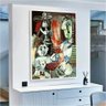 Quadro Decorativo Pablo Picasso Pintura De Uma Familia:60x40 cm/PRETA - 8