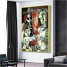 Quadro Decorativo Pablo Picasso Pintura De Uma Familia:60x40 cm/PRETA - 6