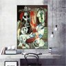 Quadro Decorativo Pablo Picasso Pintura De Uma Familia:60x40 cm/PRETA - 3