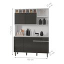 Ver imagem 2 de Armário Cozinha Completo Robin 6 Portas Cadiz