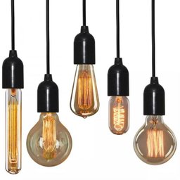 Kit/5 Lustre Pendente Luminária Md-4149 Suporte para Lâmpada / Não Inclusa - 2 Kit/5 Lustre Pendente Luminária Md-4149 Suporte para Lâmpada / Não Inclusa - 2