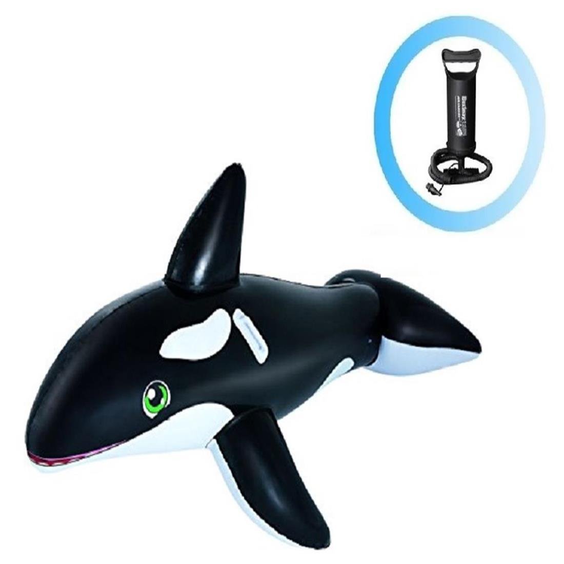 Bóia Inflável Baleia Gigante Infantil Piscina Praia + Bomba - 3