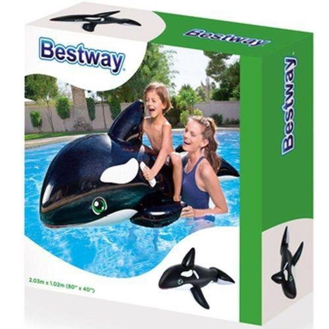 Bóia Inflável Baleia Gigante Infantil Piscina Praia + Bomba - 4
