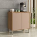 Ver imagem 1 de Balcão de Cozinha 80 Cm Colors 2 Portas 100% Mdf Freijó/pinole - Kits Paraná