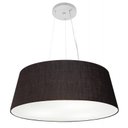 Ver imagem 1 de Lustre Pendente Cone Md-4002 Cupula Tecido 21/60x50cm Preto