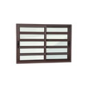 Ver imagem 1 de Janela Alumínio Elite c/Travessas 2F.Móv.100 x 200 V.Liso Marrom Corten Brimak