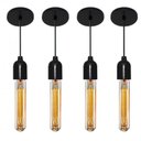 Ver imagem 1 de Kit/4 Luminária Pendente Retro Md-4149 Suporte para Lâmpada / Não Inclusa