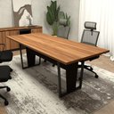 Ver imagem 1 de Mesa de Reunião Escritório Pés Metal 200cm F5 Office
