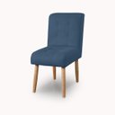 Ver imagem 3 de Cadeira Confortavel Jantar Luna Suede Azul Marinho para Quarto Sala Recepção.