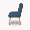 Ver imagem 4 de Cadeira Confortavel Jantar Luna Suede Azul Marinho para Quarto Sala Recepção.