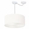 Lustre Cilindrico com Desvio de Centro MD-4147 Cupula Tec 50X25 Branco - 1