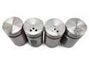 Ver imagem 5 de Kit 8 Saleiro Pimenteiro Porta Condimentos Em Vidro e Aço Inox Com Ajuste de Abertura Para Cozinha R