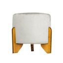 Ver imagem 1 de Puff Decorativo Catar Corino Bege