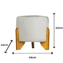 Ver imagem 4 de Puff Decorativo Catar Corino Bege