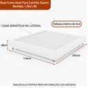 Ver imagem 4 de Cama Japonesa com Cabeceira Blind Seo Queen Linho Bege - Sallar Home