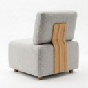 Ver imagem 1 de Poltrona Modular Block Pes Madeira Boucle Tce 1018 Moll