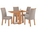 Ver imagem 2 de Jogo de Mesa Lopas Sintonia no Glass 120cm 4 Cadeiras